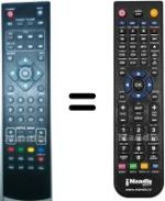 Replacement remote control Blaupunkt HVS57578