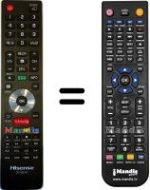 Replacement remote control Hisense HVS57395