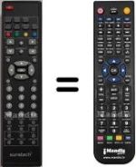 Replacement remote control Sunstech HVS57386
