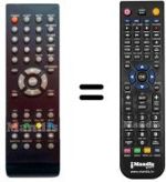 Replacement remote control HVS57327