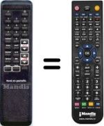 Replacement remote control WHV15492W