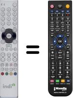 Replacement remote control WHV15069W