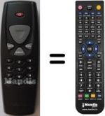Replacement remote control WHV3596W