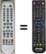 Replacement remote control HVS53422