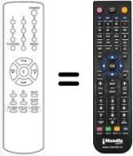 Replacement remote control HVS54479