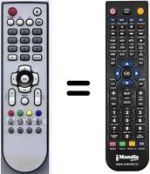 Replacement remote control HVS54837