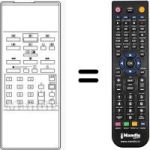 Gleichwertige Fernbedienung Philips HVS52657
