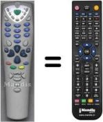 Replacement remote control HVS54948