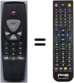 Replacement remote control HVS53327