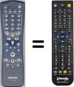 Gleichwertige Fernbedienung Philips HVS54494