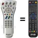 Replacement remote control Sharp SEC3450