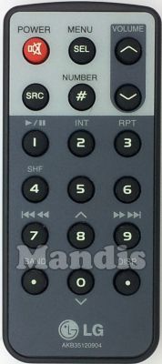 Originalfernbedienung LG AKB35120904 Originalfernbedienung LG AKB35120904
