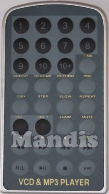 Originalfernbedienung BELSON VCD&MP3PLAYER