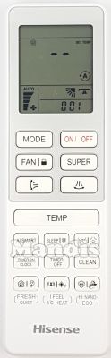 Original remote control HISENSE RCH-RTY3-0 (R801993)