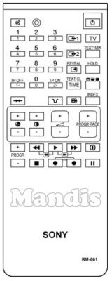 Originalfernbedienung SONY RM661 (A1470735A) Originalfernbedienung SONY RM661 (A1470735A)