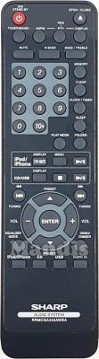 Original remote control SHARP RRMCGA245AWSA