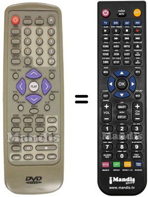 Gleichwertige Fernbedienung Diamond REMCON564