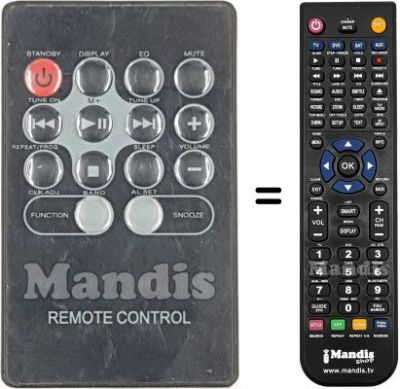 Replacement remote control REMCON2208