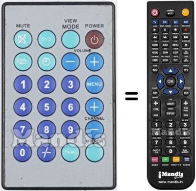 Replacement remote control REMCON2209
