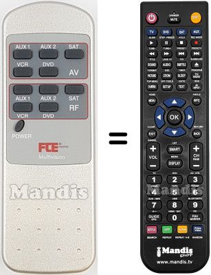 Replacement remote control REMCON2214
