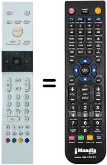 Replacement remote control SMT-H6106