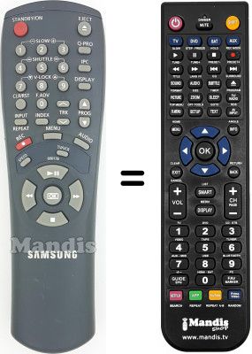 Replacement remote control Samsung SV-4313 XV