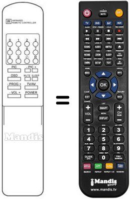 Replacement remote control 04.12.053