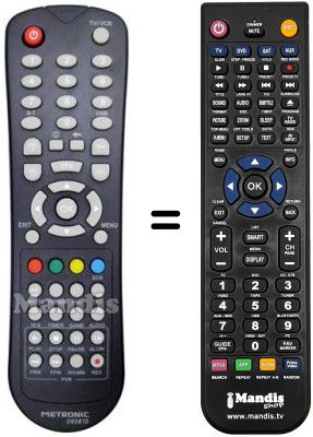 Gleichwertige Fernbedienung Metronic ZAPBOX EH-M2