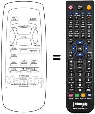 Replacement remote control Sinudyne SV 11000