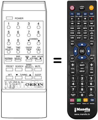 Replacement remote control 076L052030
