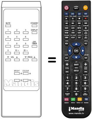 Replacement remote control CT 18