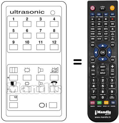 Replacement remote control 090800100
