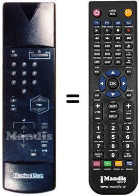 Replacement remote control 100 TS 004