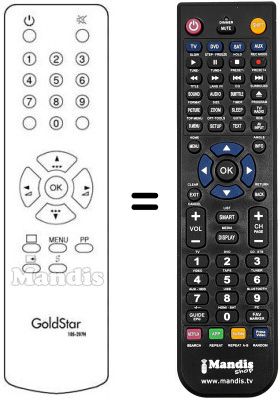 Replacement remote control 105-207H