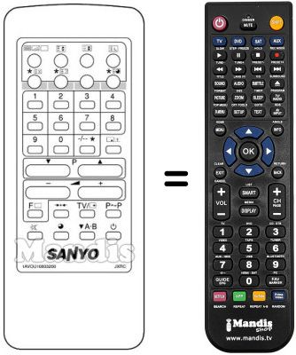 Replacement remote control 1AV0U10B03202
