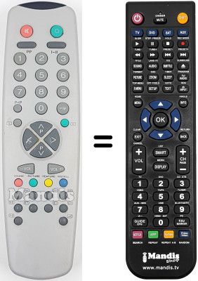 Replacement remote control Quadro CTV 72F15 TXT