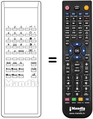 Replacement remote control 210 1041-19
