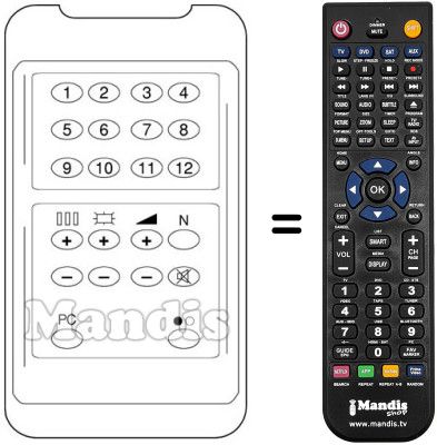 Replacement remote control 3403 / 8100.34