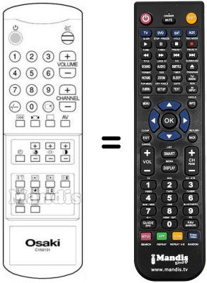 Replacement remote control C 15013 T