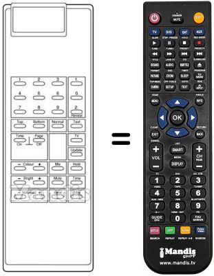 Replacement remote control VS 5 UK