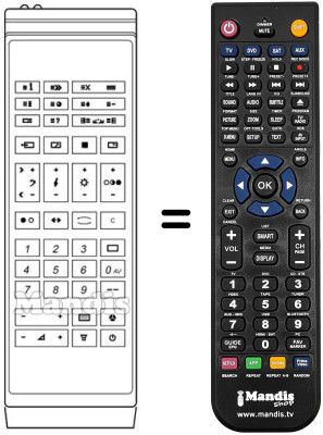Replacement remote control 5652 13 32