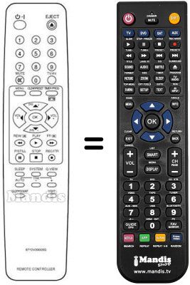 Replacement remote control LG KB 14U71