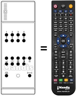 Replacement remote control 9516 9337