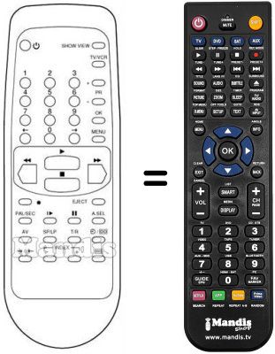 Gleichwertige Fernbedienung Schaub Lorenz SL 4697