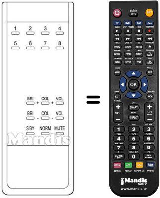 Replacement remote control A510710