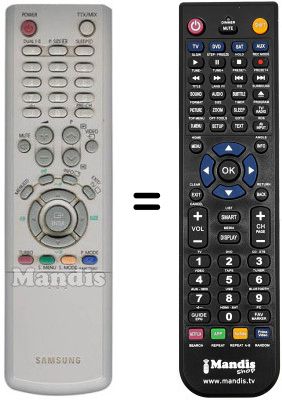 Gleichwertige Fernbedienung AA59-00357