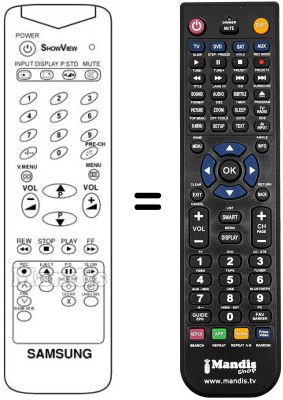 Replacement remote control Samsung 20 C3DF