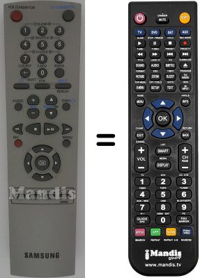Replacement remote control Samsung SV 657 X Replacement remote control Samsung SV 657 X