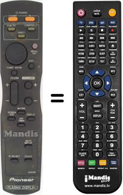 Gleichwertige Fernbedienung Pioneer PDP 42 MVE 1