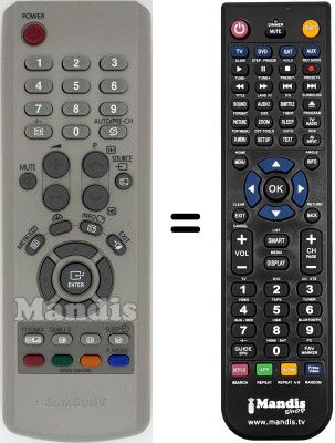 Replacement remote control Samsung SYNCMASTER 941 MP